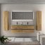 Mueble de baño Nabua 160cm 4 cajones 2 senos suspendido de Salgar